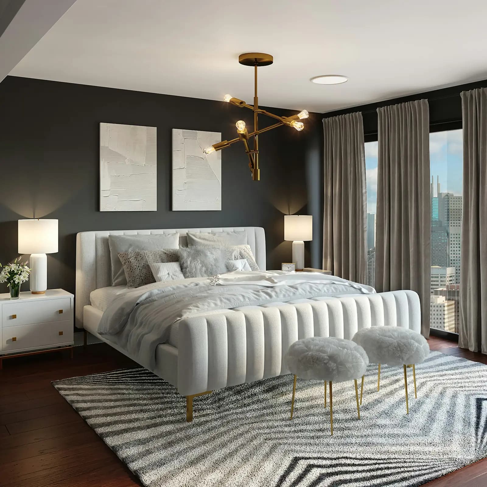 Hills Master Suite, interiors in Emirates Hills, Dubai